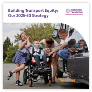 Motability Foundation strategy report front cover